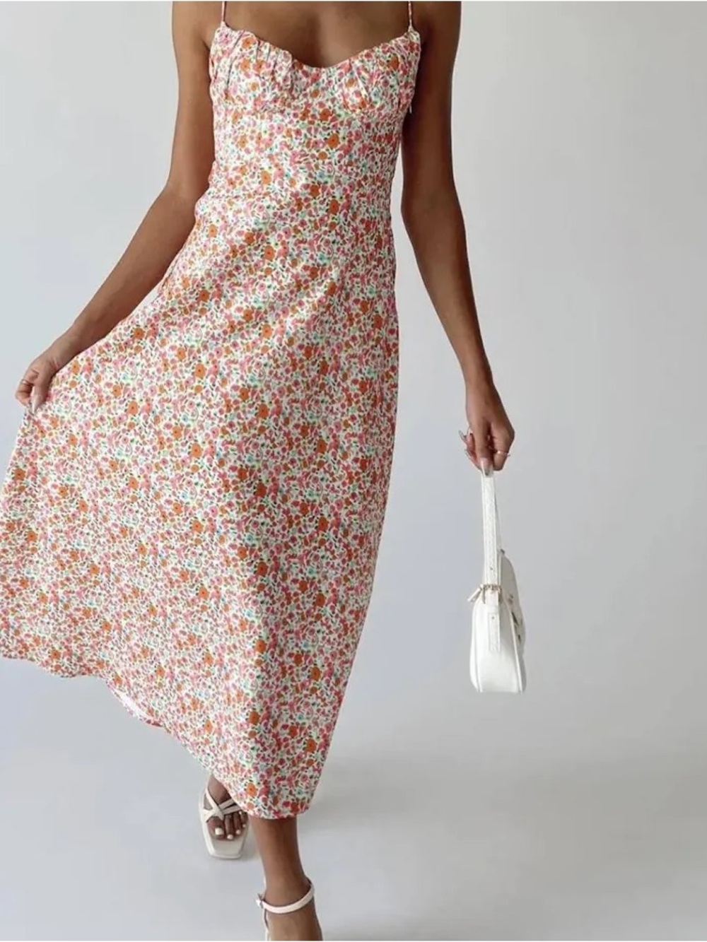 Princess Polly floral midi dress size 4